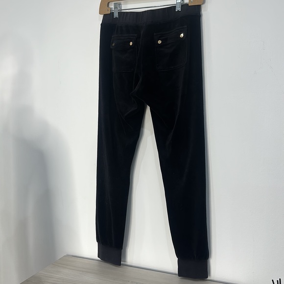 VINTAGE ORIGINAL Juicy Couture Velor Tracksuit Black Small/Medium - Picture 4 of 7